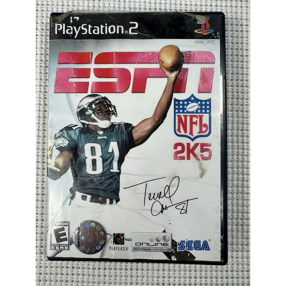 ESPN NFL 2K5 Sony PlayStation 2 PS2 Complete CIB SEGA SLUS20919 Untested
